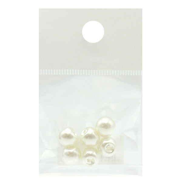구슬 "아크릴 부품 Suzumaru Pearl 6 White 10mm"