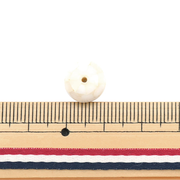 Material de accesorios "Bola redonda de carcasa de mosaico 12 mm blanco"