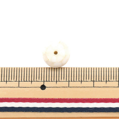 Material de accesorios "Bola redonda de carcasa de mosaico 12 mm blanco"