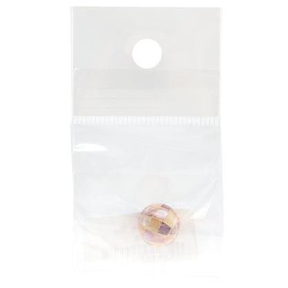 Material de accesorios "Bola redonda de concha de mosaico 12 mm rosa múltiple 1 pieza"