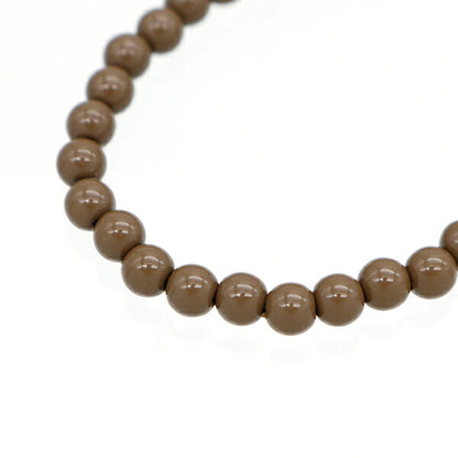 ビーズ 『アクリルラウンドビーズ 約4mm 40粒入り ライトチャコール』