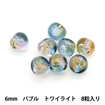 구슬 "아크릴 부품 Suzumaru Bubble 8이있는 황혼 6mm"