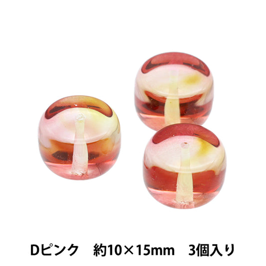 Perlen "Vitoliya Ururu Drum L mit 3 Tabletten D Pink ANV-1015N 10 × 15 mm"