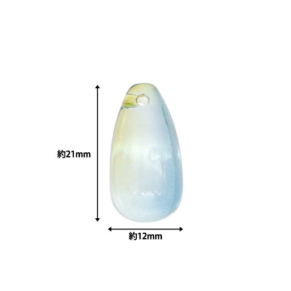 Perlen "Vitoliya Uruuru Drop 2 Tabletten d grün Anv-1221 12 x 21 mm"