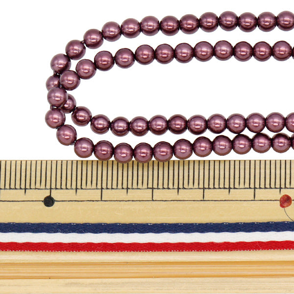 구슬 "진주 라운드 볼 4mm t102-a 색수 약 190 피스 팝업"