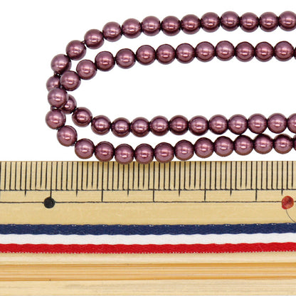 구슬 "진주 라운드 볼 4mm t102-a 색수 약 190 피스 팝업"