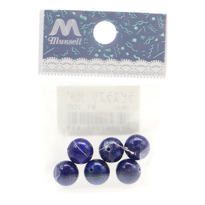 Accessories material "Natural Lapis Lazuli RoundBeads Diameter about 10mm 6 pieces]