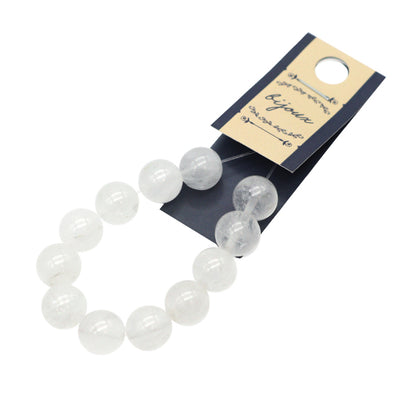 Accessory material "Natural Milky Cools RoundBeads Diameter about 9.5mm]