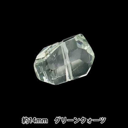 Material de accesorios "Green Quartz FC Nugget 10 × 14 mm"