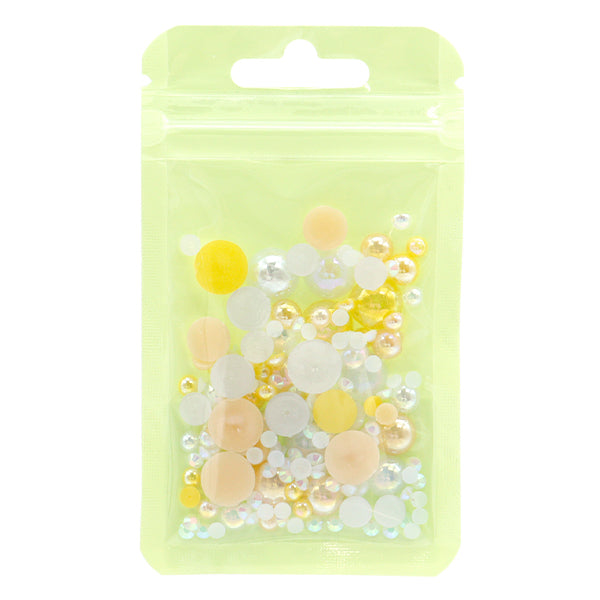 Parti di artigianato "Pearl & Rhinestone Mix Yellow DW-09" KIYOHARA