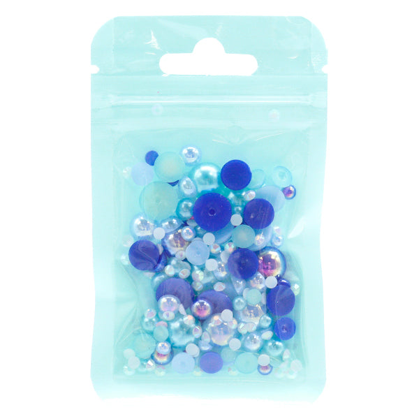 Parti di artigianato "Pearl & Rhinestone Misceed Blue DW-09" KIYOHARA