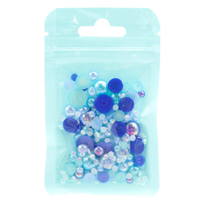 Parti di artigianato "Pearl & Rhinestone Misceed Blue DW-09" KIYOHARA