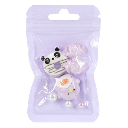 Piezas de artesanía "Mezcla de piezas decorativas Animal Purple DW-14"