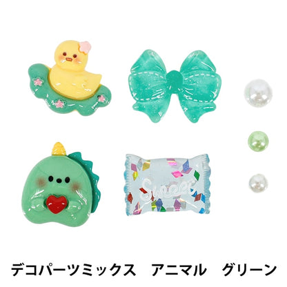 Piezas para manualidades "Mix de piezas decorativas Animal Green DW-14"