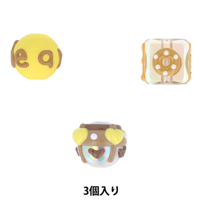 Handwerksteile "Farbe"Perlen 3 Stücke 03 PTB-01" KIYOHARA