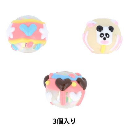 Handwerksteile "Farbe"Perlen 3 Stücke 04 PTB-01" KIYOHARA