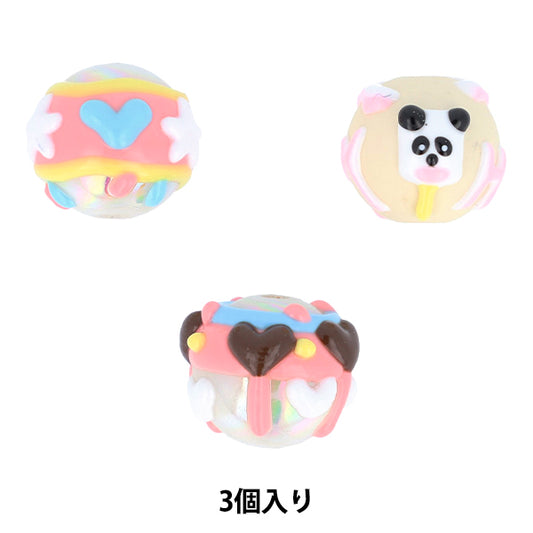 Handwerksteile "Farbe"Perlen 3 Stücke 04 PTB-01" KIYOHARA