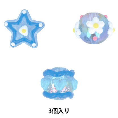 Handwerksteile "Farbe"Perlen 3 Stücke 06 PTB-01" KIYOHARA