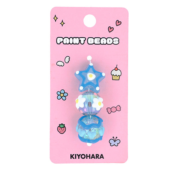 Handwerksteile "Farbe"Perlen 3 Stücke 06 PTB-01" KIYOHARA