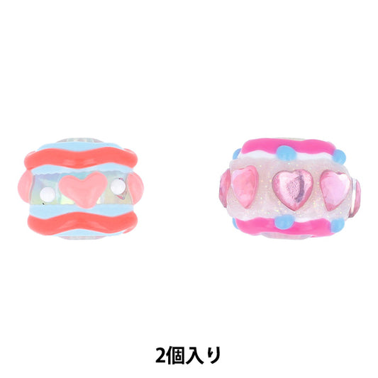 Handwerksteile "Farbe"Perlen 2 Stücke 03 PTB-02" KIYOHARA