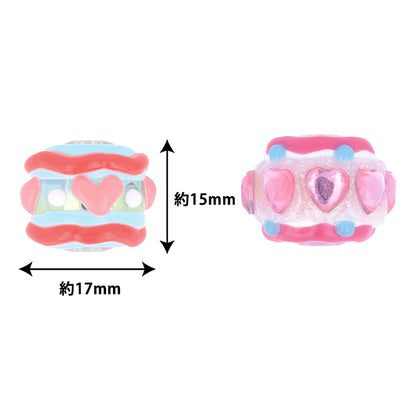 Parti artigianali "dipingi"Perline 2 pezzi 03 PTB-02" KIYOHARA