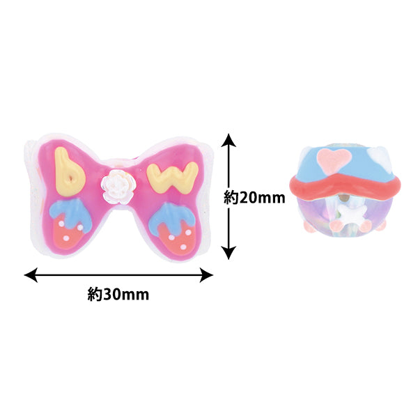 Les pièces artisanales "peinture"Perles 2 pièces 04 PTB-02" KIYOHARA