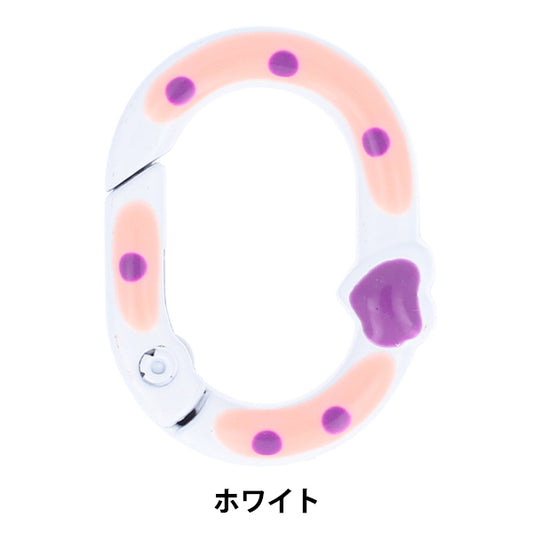 Handwerksteile "Carabiner & Wire White PTB-05" KIYOHARA