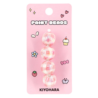 수예부품 "페인트"구슬 확인하다구슬 16mm 핑크 PTB-09" KIYOHARA