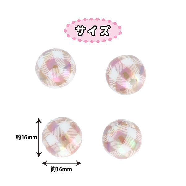 Las piezas de artesanía "pintar"Cuentas controlarCuentas 16 mm marrón PTB-09" KIYOHARA