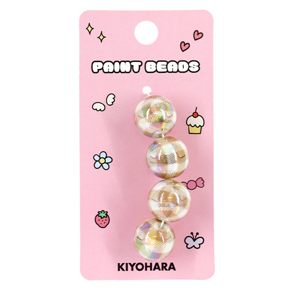 Las piezas de artesanía "pintar"Cuentas controlarCuentas 16 mm marrón PTB-09" KIYOHARA