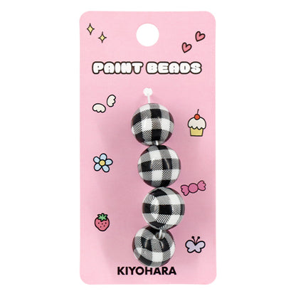 الأجزاء الحرفية "الطلاء"خرز يفحصخرز 16 مم أسود PTB-09" KIYOHARA