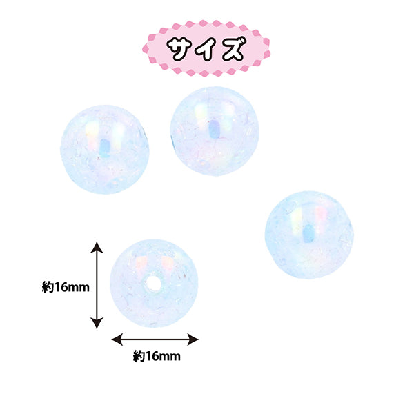 Craft parts "Paint"Beads GradationBeads 16mm PTB-10" KIYOHARA