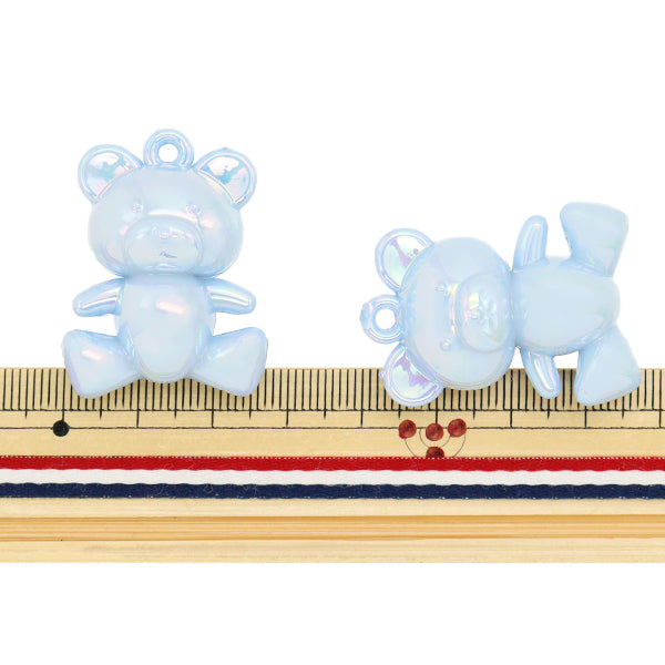 Zubehörmaterial "Acrylcharm Bär Saxophon Blue 2 Teile A4715"