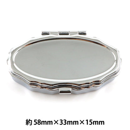 Handicraft bracket "Pil case elliptical silver piru-A1"