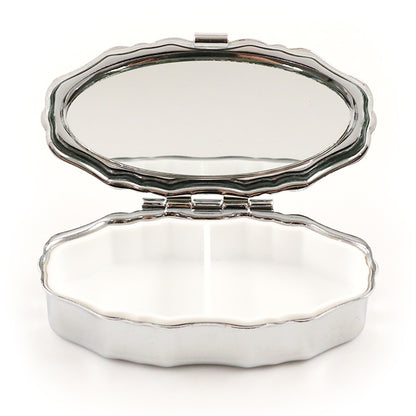 Handicraft bracket "Pil case elliptical silver piru-A1"