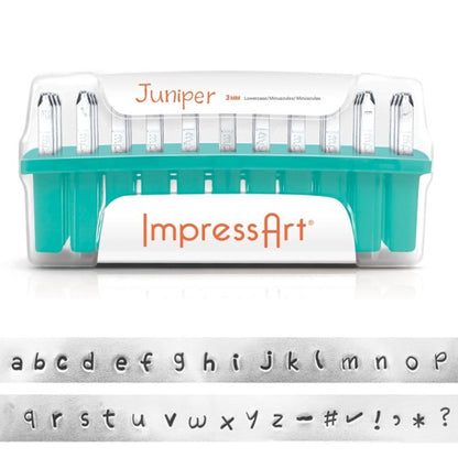 ختم معدني "ImpressArt Letter Stamp Juniper Lowcase 3mm U005 3 3" MIYUKI