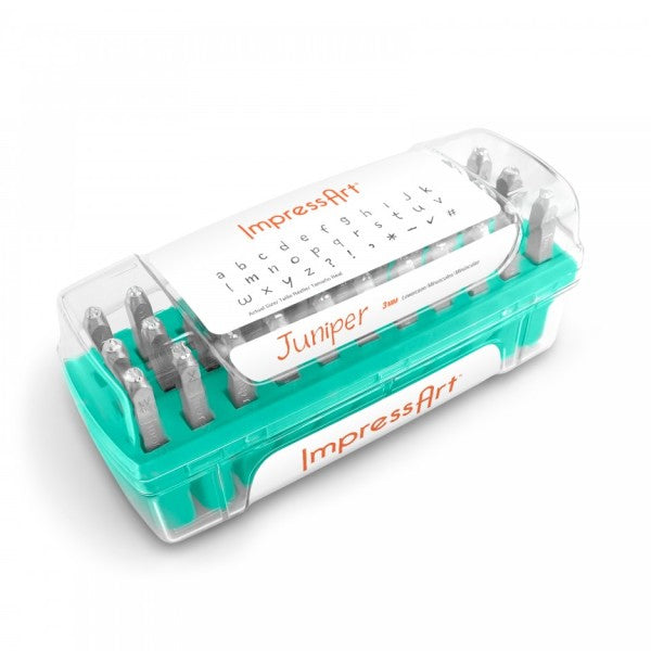 ختم معدني "ImpressArt Letter Stamp Juniper Lowcase 3mm U005 3 3" MIYUKI