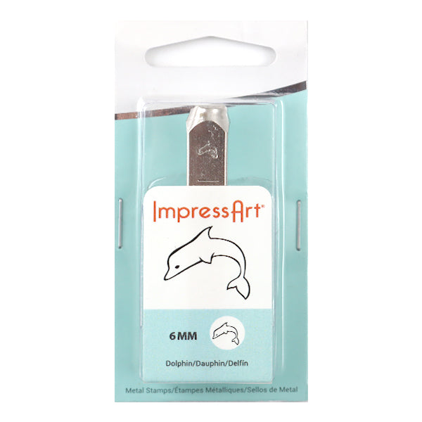 Stamping in metallo inciso in metallo "Impretrart Design Timple Dolphin 6mm U1033 6 6" Miyuki Miyuki