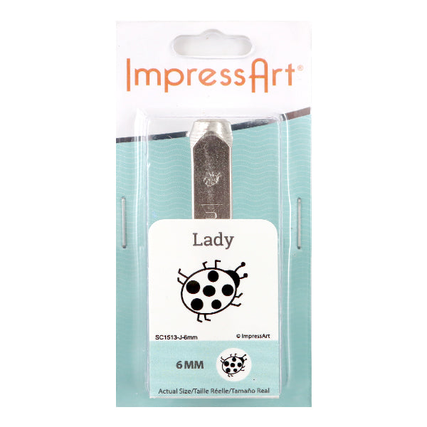 ختم معدني ختم معدني "ImpressArt Design Stamp Ladybug 6mm U1037 6" MIYUKI Miyuki