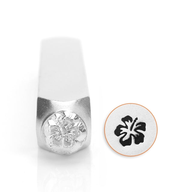 ختم معدني "ImpressArt Design Stamp Hibiscus 6mm U1038 6" MIYUKI Miyuki