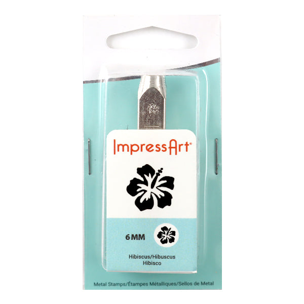 ختم معدني "ImpressArt Design Stamp Hibiscus 6mm U1038 6" MIYUKI Miyuki
