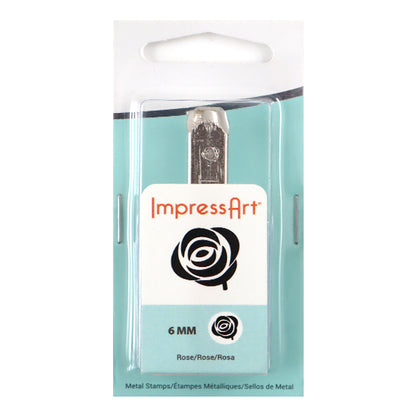 金属刻印 メタルスタンピング 『ImpressArt デザインスタンプ ローズ 6mm U1039 6』 MIYUKI ミユキ