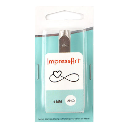Metal engraved metal stamping "IMPRESSART Design Stamps Infinity Heart 6mm U1040 6" MIYUKI Miyuki