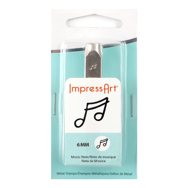 Estampage en métal en métal "Notes de tampon Impressart Design 6mm U1045 6" Miyuki Miyuki