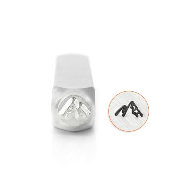 Metal engraved metal stamping "IMPRESSART Design Stamp Mountain 6mm U1047 6" Miyuki Miyuki