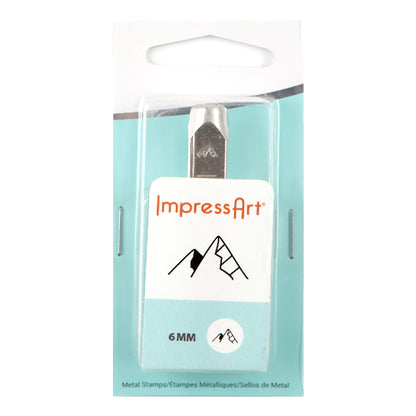 Metal engraved metal stamping "IMPRESSART Design Stamp Mountain 6mm U1047 6" Miyuki Miyuki