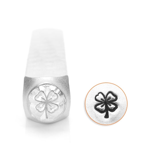 ختم معدني ختم معدني "ImpressArt تصميم ختم أربع أوراق البرسيم 6 مللي متر U1048 6" ميوكي ميوكي