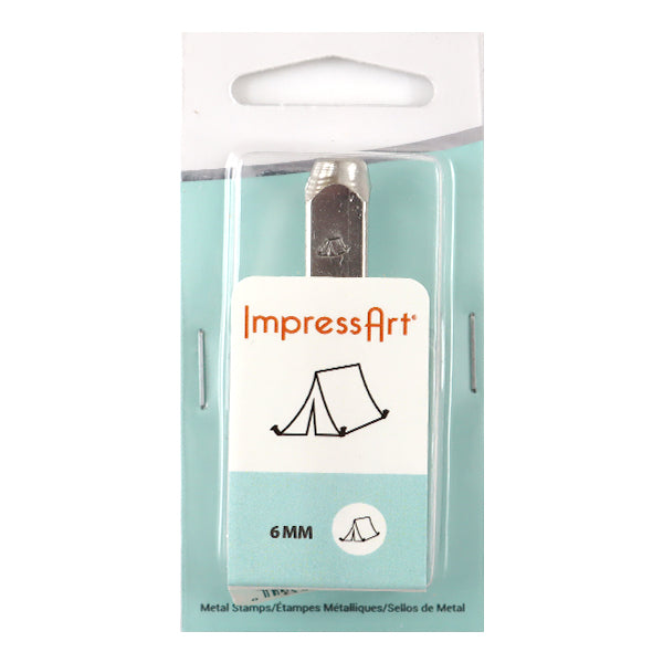 金属刻印 メタルスタンピング 『ImpressArt デザインスタンプ テント 6mm U1050 6』 MIYUKI ミユキ