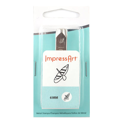 Stamping in metallo inciso in metallo "Canoa da francobollo di design imprevart 6mm U1051 6" Miyuki Miyuki