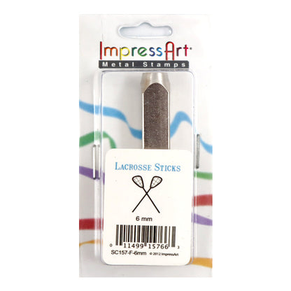 Stamping in metallo inciso in metallo "FRUCCRO DESIGN EMPRITTART LACCROSS 6MM U1054 6" Miyuki Miyuki